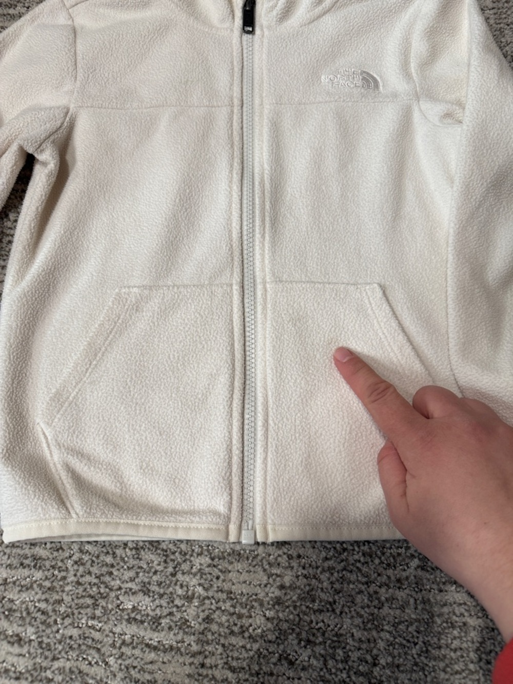 The North Face Ivory Hooded Fleece Jacket - Picture 2 of 6